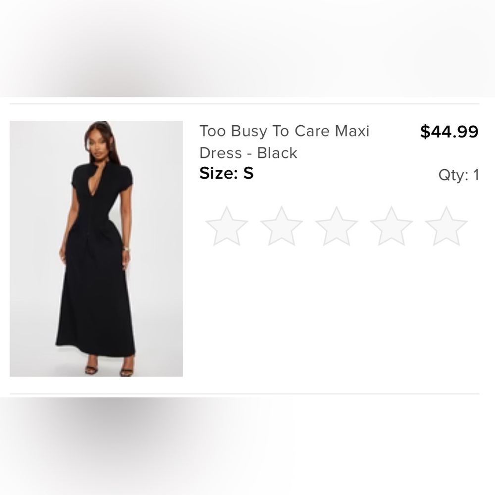 Fashion Nova Elegant Black Maxi Dress